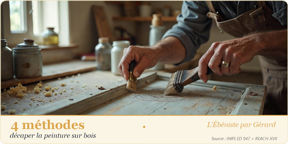 Décaper la peinture sur bois : atelier ébéniste retraité Sud-Ouest